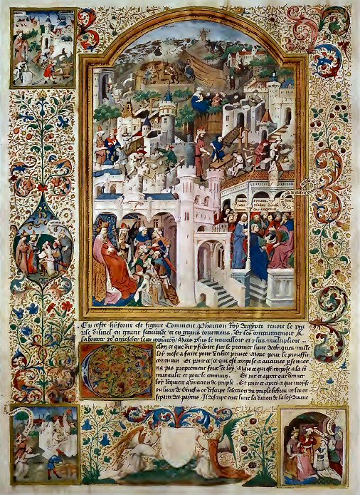 Miniature extraite de la Bible historiale (vers 1420).